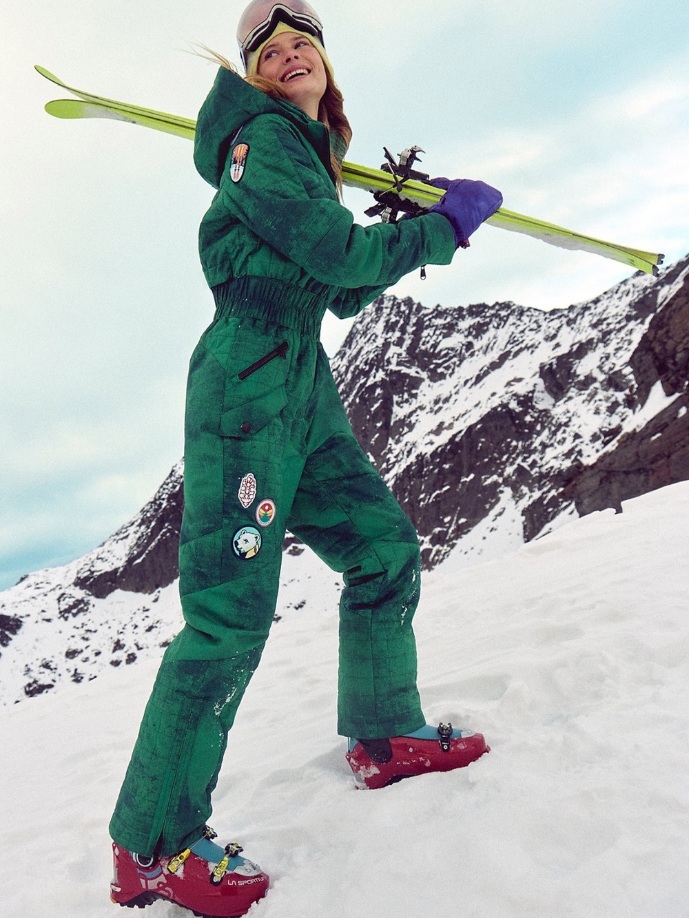 Free People x FP Movement Rare All Prepped Patch Ski Suit Snowsuit